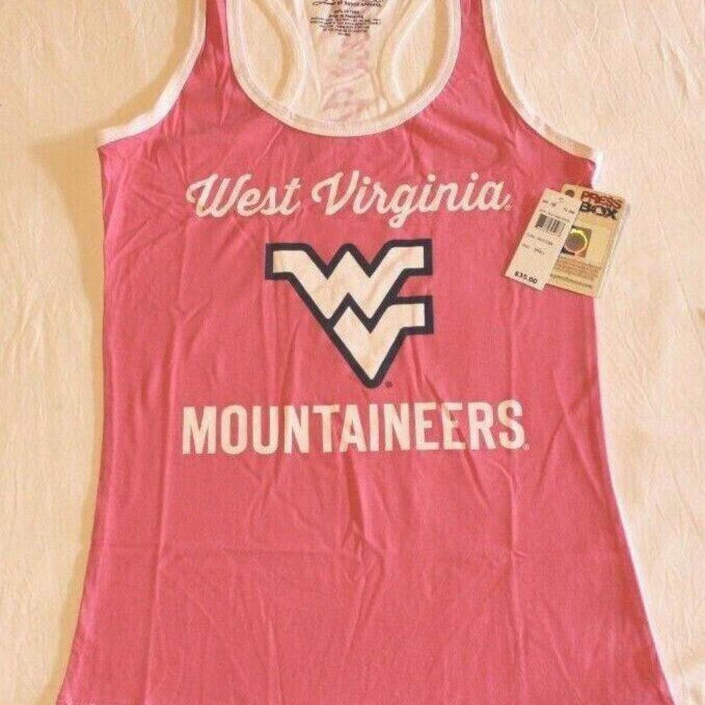 NWT NCAA WEST VIRGINIA MOUNTAINEERS RACERBACK TANK TOP WOMENS S - M - L - Picture 3 of 5